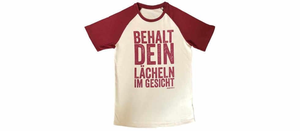  Baseballshirt (Men) - bordeauxrot,  