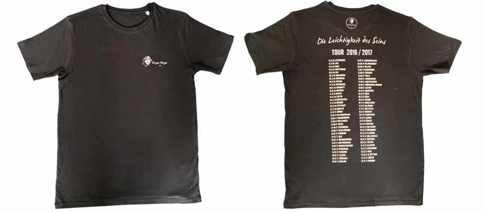 Tourshirt (Unisex) - schwarz,