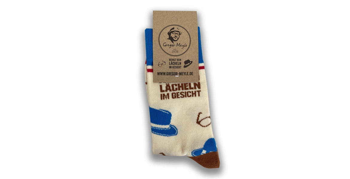 Socken - Behalt Dein Lächeln im Gesicht,