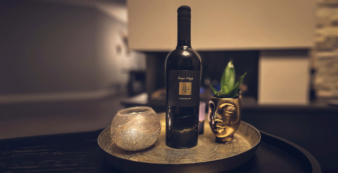 1 Fl. Rotwein - Gleichgewicht,