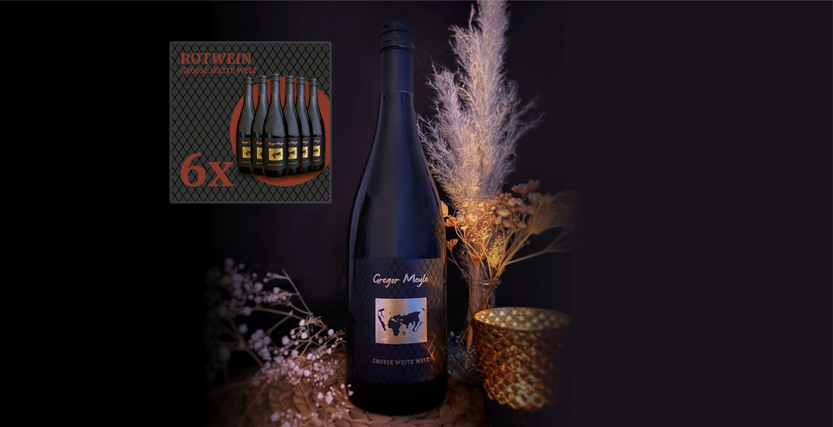6 Fl. Rotwein - Grosse Weite Welt,