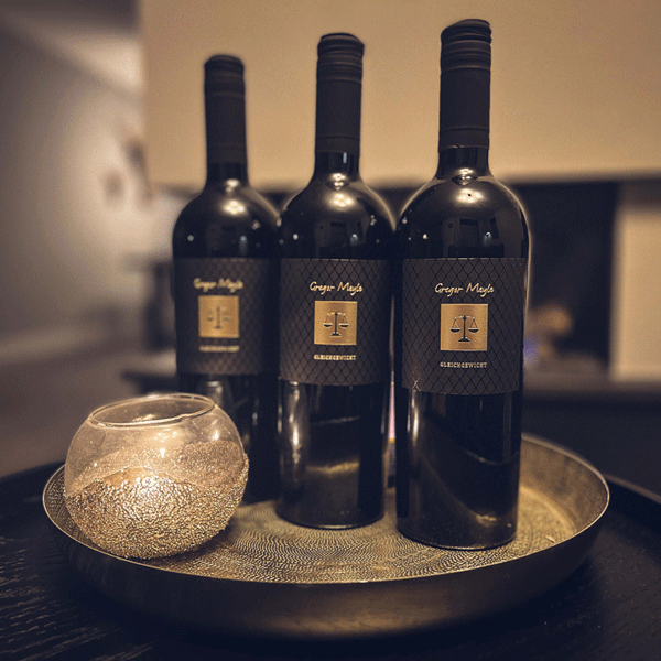 3 Fl. Rotwein - Gleichgewicht